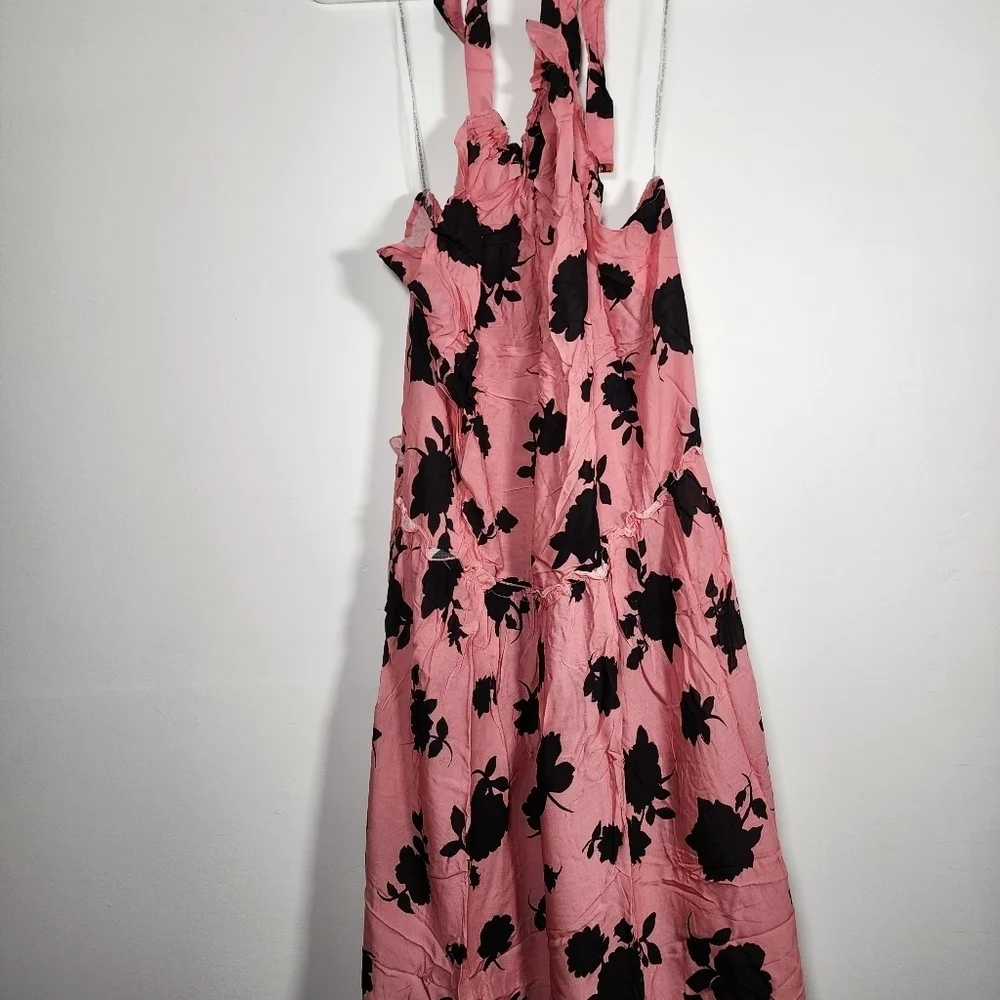 Kate Spade New York Bicolor High Neck Halter Cover-Up Dress Size XL NWT